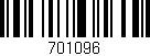 Código de barras (EAN, GTIN, SKU, ISBN): '701096'