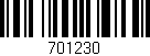 Código de barras (EAN, GTIN, SKU, ISBN): '701230'