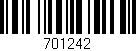 Código de barras (EAN, GTIN, SKU, ISBN): '701242'