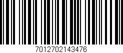 Código de barras (EAN, GTIN, SKU, ISBN): '7012702143476'