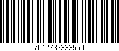 Código de barras (EAN, GTIN, SKU, ISBN): '7012739333550'