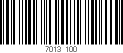 Código de barras (EAN, GTIN, SKU, ISBN): '7013/100'