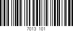 Código de barras (EAN, GTIN, SKU, ISBN): '7013/101'
