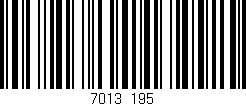 Código de barras (EAN, GTIN, SKU, ISBN): '7013/195'