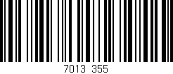 Código de barras (EAN, GTIN, SKU, ISBN): '7013/355'