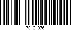 Código de barras (EAN, GTIN, SKU, ISBN): '7013/376'