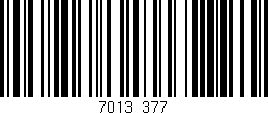 Código de barras (EAN, GTIN, SKU, ISBN): '7013/377'