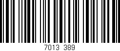 Código de barras (EAN, GTIN, SKU, ISBN): '7013/389'