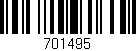 Código de barras (EAN, GTIN, SKU, ISBN): '701495'