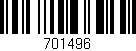 Código de barras (EAN, GTIN, SKU, ISBN): '701496'