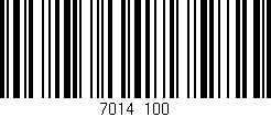 Código de barras (EAN, GTIN, SKU, ISBN): '7014/100'