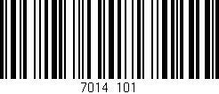 Código de barras (EAN, GTIN, SKU, ISBN): '7014/101'