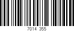 Código de barras (EAN, GTIN, SKU, ISBN): '7014/355'