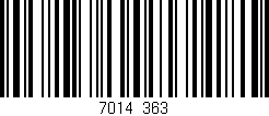 Código de barras (EAN, GTIN, SKU, ISBN): '7014/363'