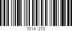 Código de barras (EAN, GTIN, SKU, ISBN): '7014/370'