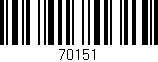 Código de barras (EAN, GTIN, SKU, ISBN): '70151'