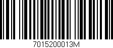 Código de barras (EAN, GTIN, SKU, ISBN): '7015200013M'