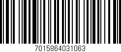 Código de barras (EAN, GTIN, SKU, ISBN): '7015864031063'