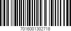 Código de barras (EAN, GTIN, SKU, ISBN): '7016001302718'