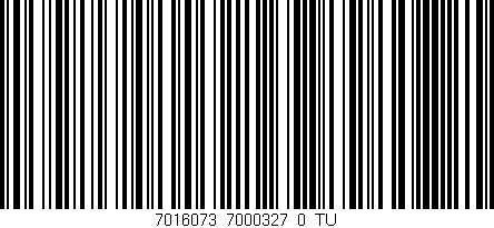 Código de barras (EAN, GTIN, SKU, ISBN): '7016073_7000327_0_TU'