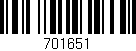 Código de barras (EAN, GTIN, SKU, ISBN): '701651'