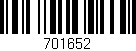 Código de barras (EAN, GTIN, SKU, ISBN): '701652'