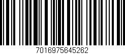 Código de barras (EAN, GTIN, SKU, ISBN): '7016975645262'