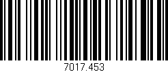 Código de barras (EAN, GTIN, SKU, ISBN): '7017.453'
