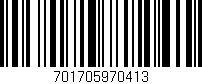 Código de barras (EAN, GTIN, SKU, ISBN): '701705970413'