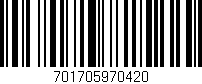 Código de barras (EAN, GTIN, SKU, ISBN): '701705970420'