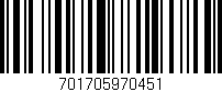 Código de barras (EAN, GTIN, SKU, ISBN): '701705970451'