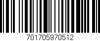 Código de barras (EAN, GTIN, SKU, ISBN): '701705970512'