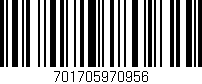 Código de barras (EAN, GTIN, SKU, ISBN): '701705970956'
