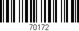 Código de barras (EAN, GTIN, SKU, ISBN): '70172'