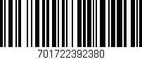 Código de barras (EAN, GTIN, SKU, ISBN): '701722392380'