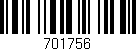 Código de barras (EAN, GTIN, SKU, ISBN): '701756'