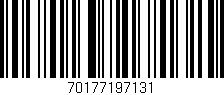 Código de barras (EAN, GTIN, SKU, ISBN): '70177197131'