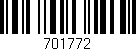 Código de barras (EAN, GTIN, SKU, ISBN): '701772'