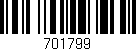 Código de barras (EAN, GTIN, SKU, ISBN): '701799'