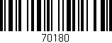 Código de barras (EAN, GTIN, SKU, ISBN): '70180'