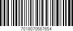 Código de barras (EAN, GTIN, SKU, ISBN): '7018070567654'