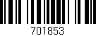 Código de barras (EAN, GTIN, SKU, ISBN): '701853'