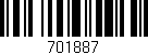 Código de barras (EAN, GTIN, SKU, ISBN): '701887'