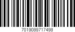 Código de barras (EAN, GTIN, SKU, ISBN): '7019089717498'