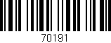 Código de barras (EAN, GTIN, SKU, ISBN): '70191'