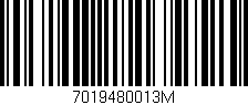 Código de barras (EAN, GTIN, SKU, ISBN): '7019480013M'