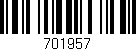Código de barras (EAN, GTIN, SKU, ISBN): '701957'