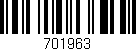 Código de barras (EAN, GTIN, SKU, ISBN): '701963'