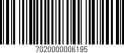 Código de barras (EAN, GTIN, SKU, ISBN): '7020000006195'