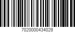 Código de barras (EAN, GTIN, SKU, ISBN): '7020000434028'